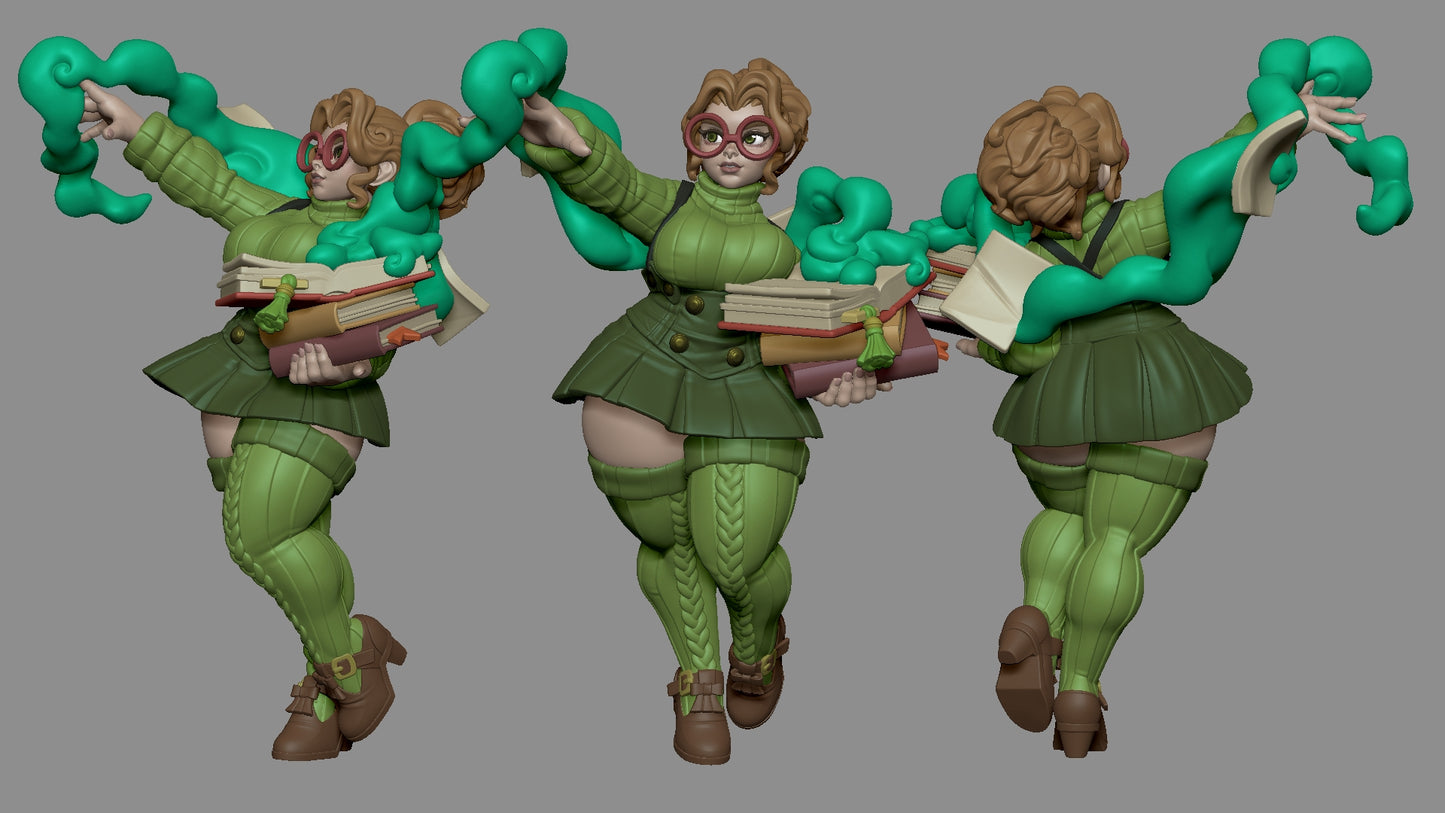 Pepper the Bibliomancer Miniature - by Mayatomr