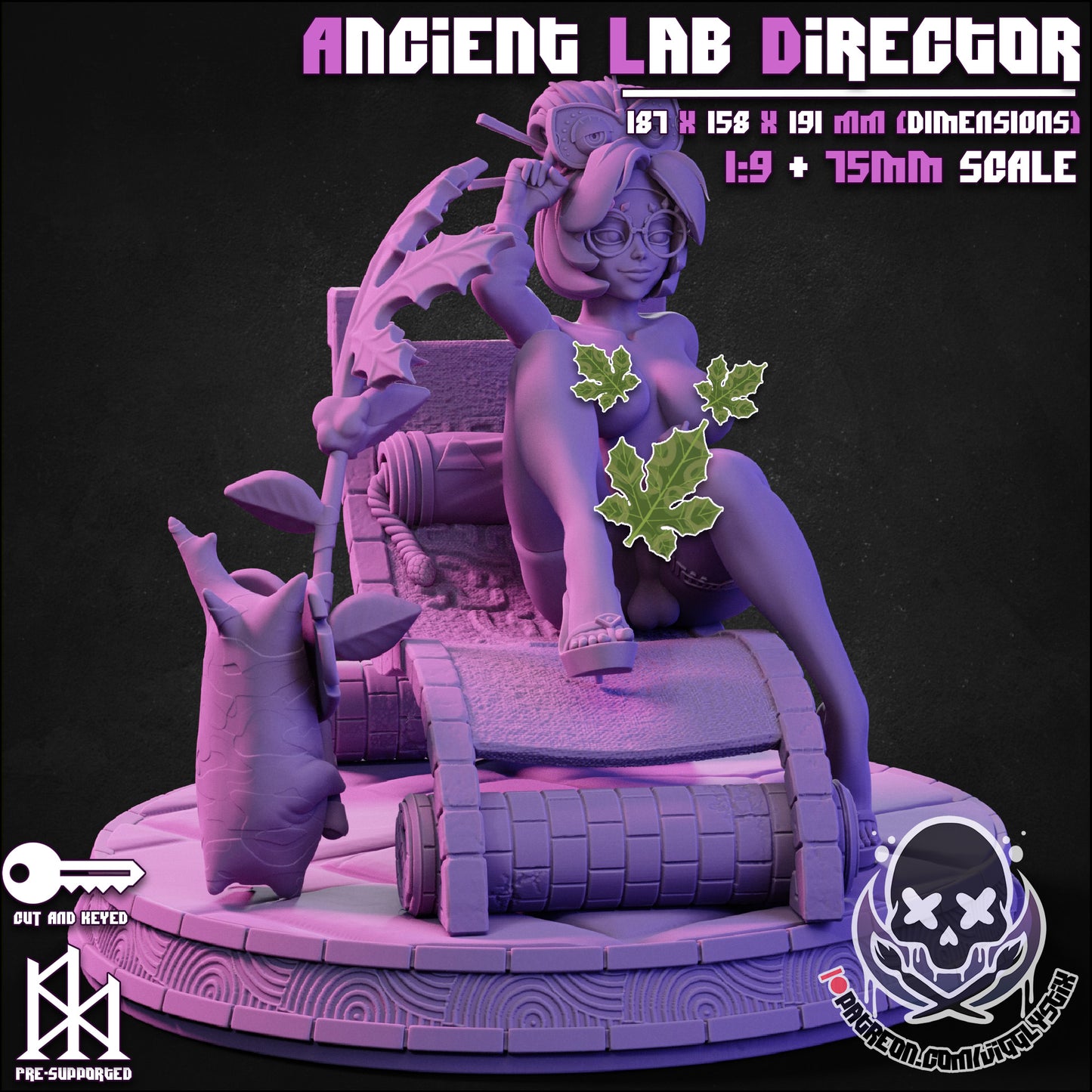 Ancient Lab Director Miniature - by Jigglystix