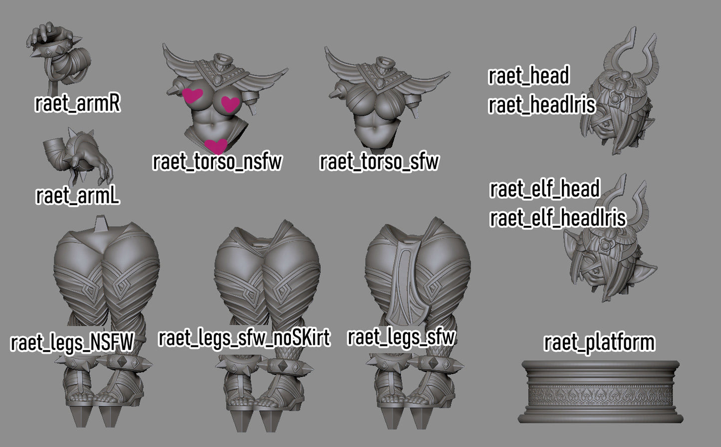 Raet the Mummy Goblin Girl Miniature - by Mayatomr