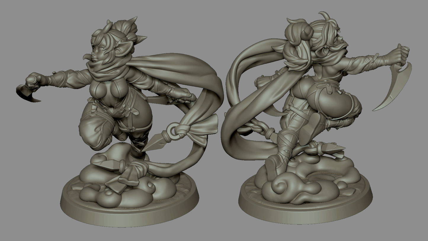 Kase the Rogue Mouse Girl Miniature - by Mayatomr