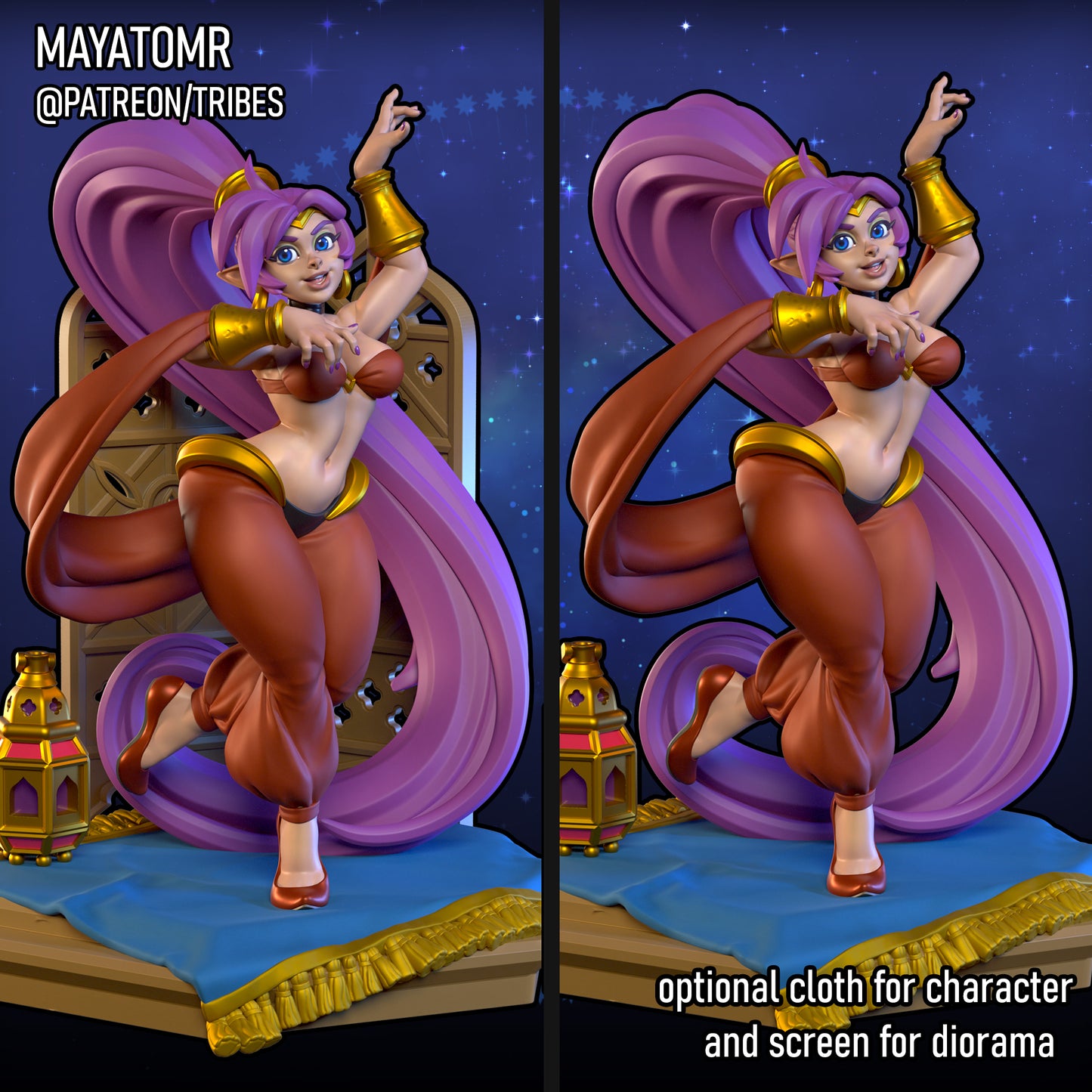 Genie Belly Dancer Shani Miniature - by Mayatomr