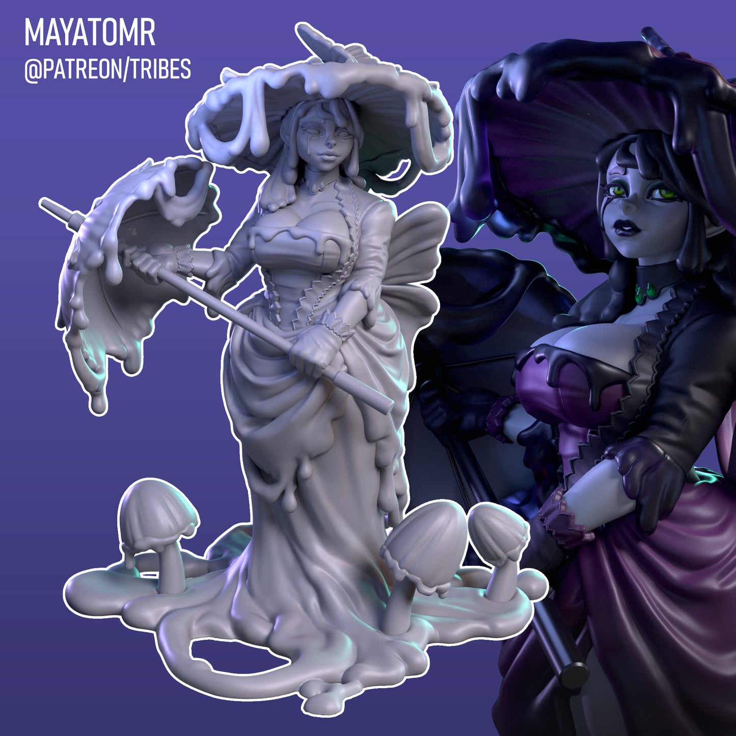 Weeping Slime Widow Miniature - by Mayatomr