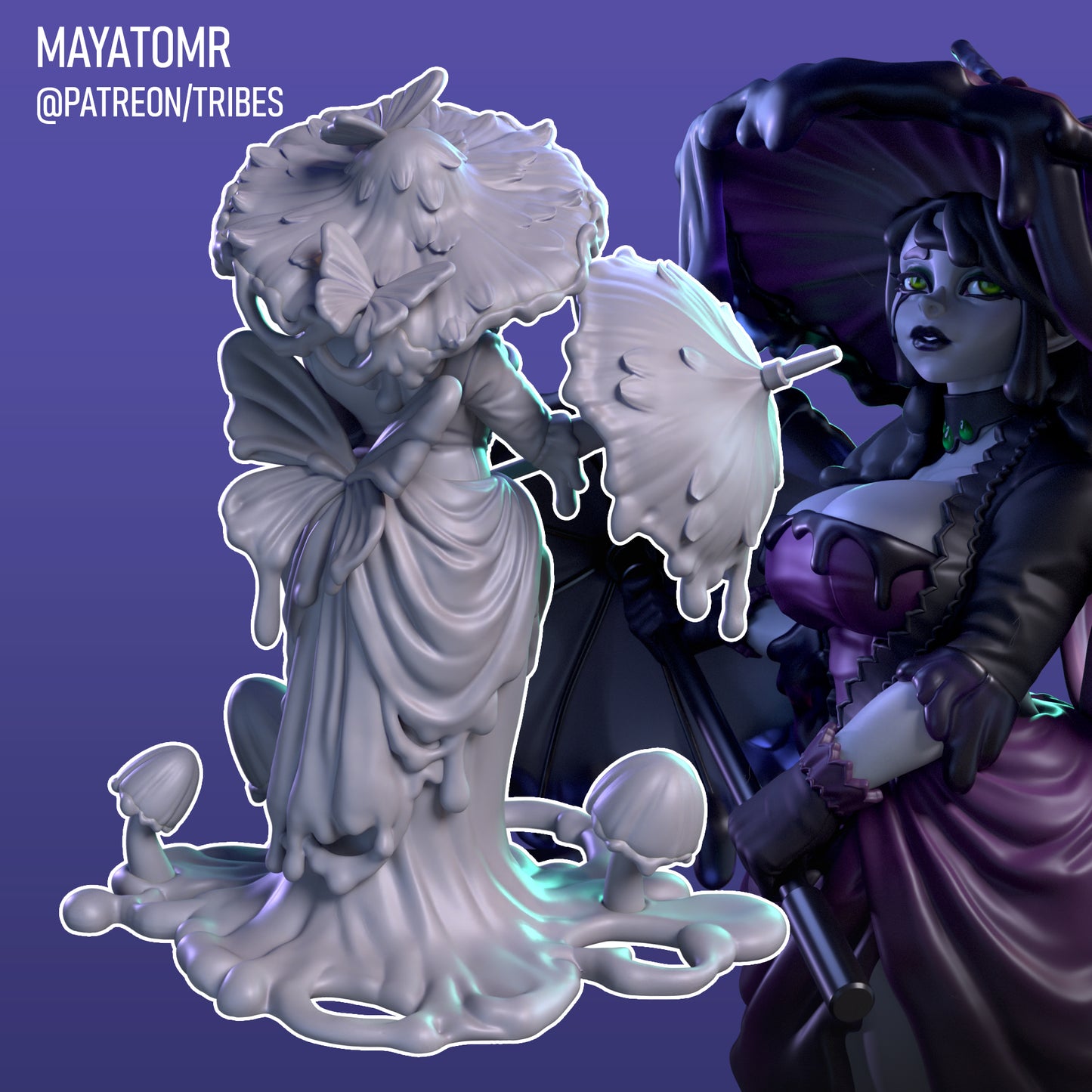 Weeping Slime Widow Miniature - by Mayatomr