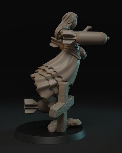 Trench Bomb Sorceress Miniature - JK Remo Models