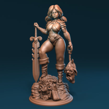 Ulma the Trollhunter Miniature - by Claydemon Miniatures
