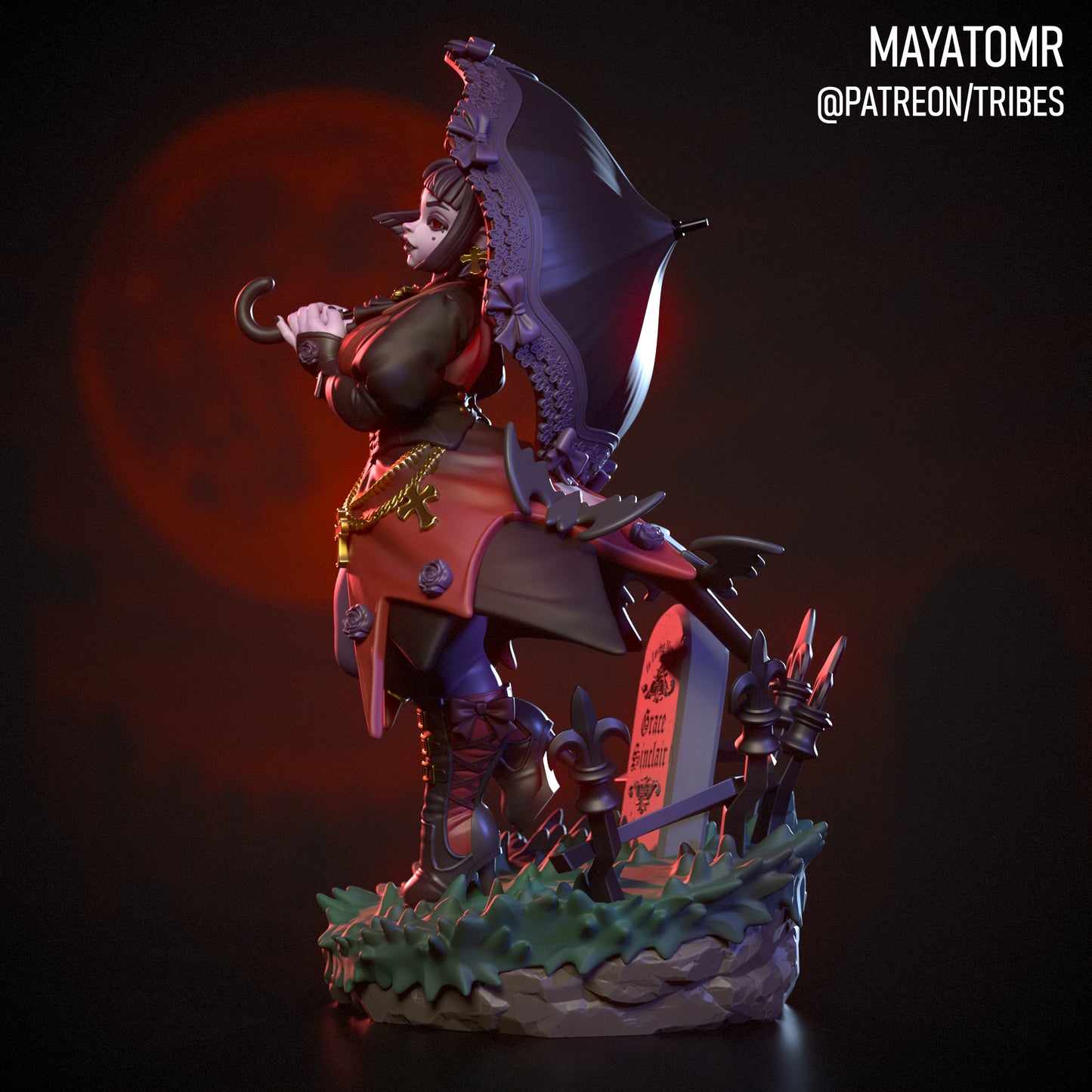 Anne the Vampire Miniature - by Mayatomr
