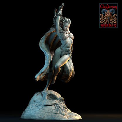 Vanathea the Deep One Slayer Miniature Miniature - by Claydemon Miniatures