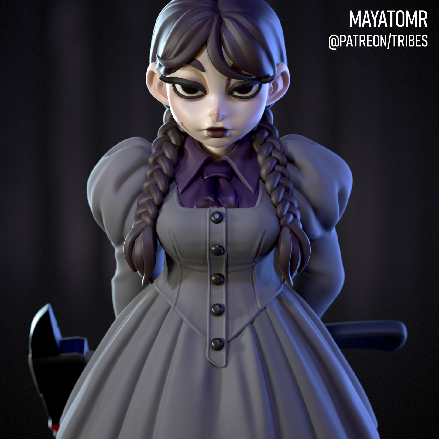 Woeful Willow Goth Girl Miniature - by Mayatomr