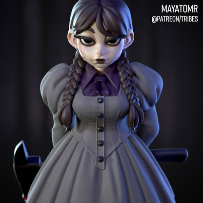 Woeful Willow Goth Girl Miniature - by Mayatomr