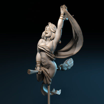 Reeya the Witch Miniature - by Claydemon Miniatures